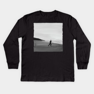 Francois Truffaut - 400 Blows / 400 Coups Illustration by burro Kids Long Sleeve T-Shirt